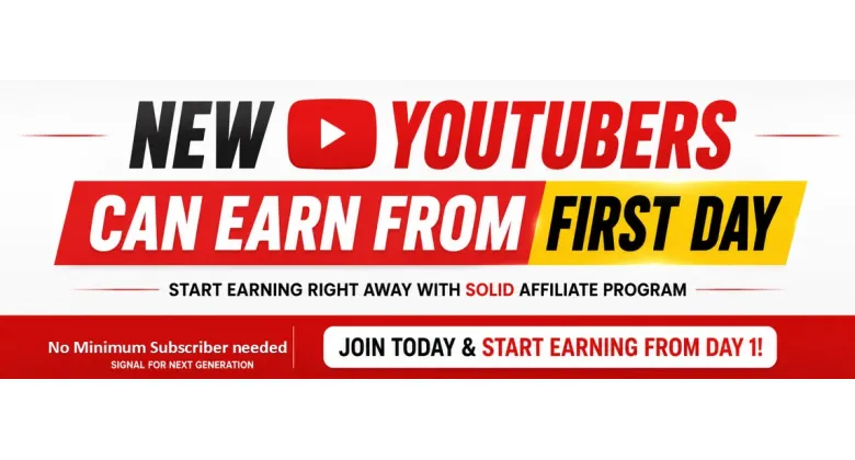 New youtubers can earn form first day